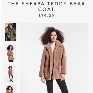 Z Supply Sherpa Teddy Bear Coat Sz Medium